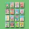 Vintage 80s Garbage Pail Kids Topps Trading Sticker Card Grouping