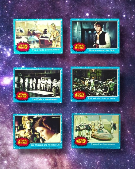1977 Star Wars Topps Trading Cards Grouping