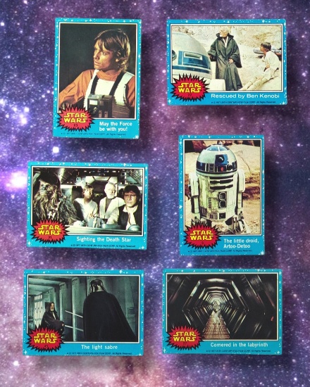 1977 Star Wars Topps Trading Cards Grouping