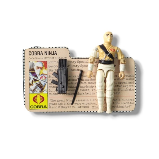 Storm Shadow 1984 G.I. Joe Toy Action Figure w/ File Card