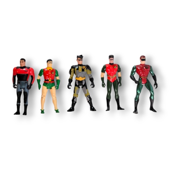 Vintage Kenner Robin Action Figure Toy Grouping