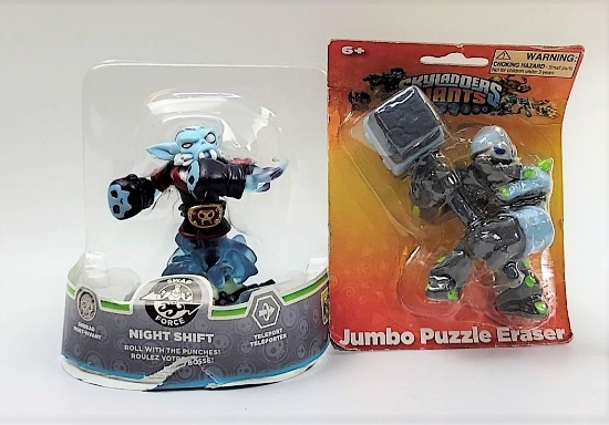 Skylanders Figure Grouping | 1 Sealed + 1 Loose But Unused | Activision Video Game Toys