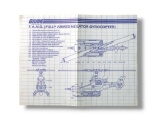 GI Joe Cobra F.A.N.G. Helicopter Vehicle Toy Vintage Hasbro Blueprints/Instructions