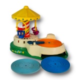 Vintage Fisher Price Little People 170 Change-A-Tune Carousel Record Player
