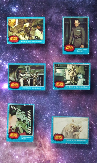 1977 Star Wars Topps Trading Cards Grouping