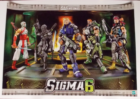 G.I. Joe Sigma Six 2005  24" X 17" Exclusive Promo Poster