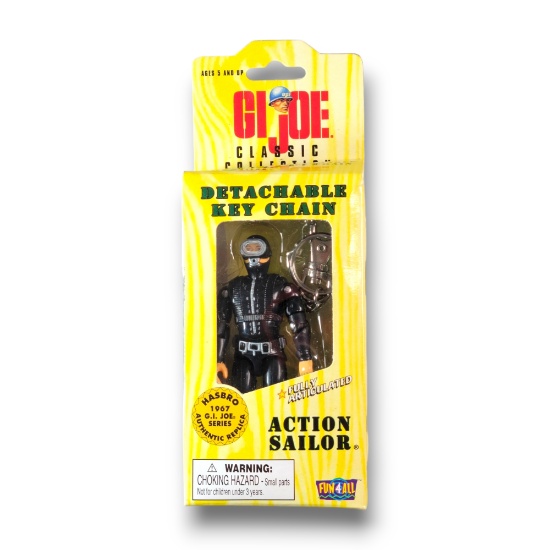 GI Joe Classic Collection 3 3/4" Detachable Action Sailor Figure Keychain Toy