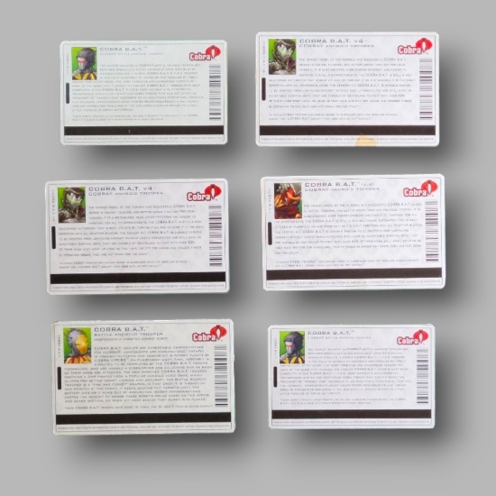 GI Joe Vs. Cobra / Spytroops / Valor Vs. Venom B.A.T. File Card Grouping