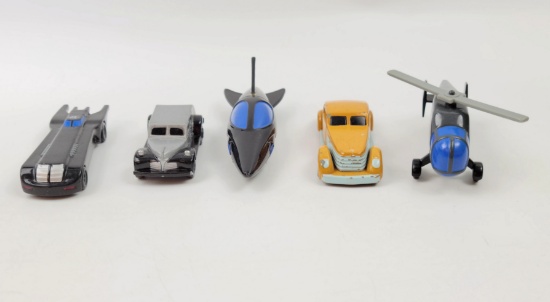 Batman Animated Series Diecast Mini Vehicles Grouping | 5 Loose | DC Comics Style