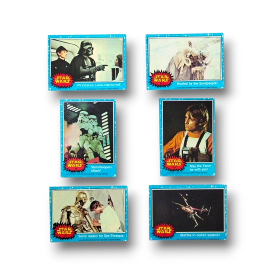 1977 Star Wars Topps Trading Cards Grouping