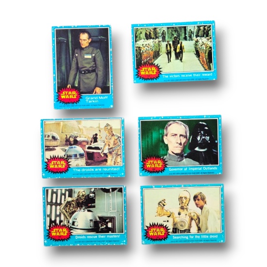 1977 Star Wars Topps Trading Cards Grouping