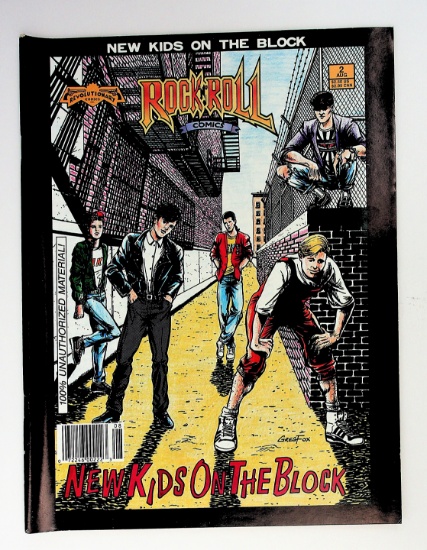 New Kids on the Block 1990 Oversize Comic Book