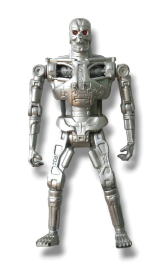1991 Kenner Terminator 2 T-800 Techno Punch Endoskeleton 5.5" Toy Action Figure