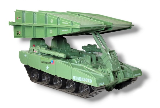 Vintage GI Joe Bridge Layer Toss 'n' Cross 1985 Action Figure Vehicle