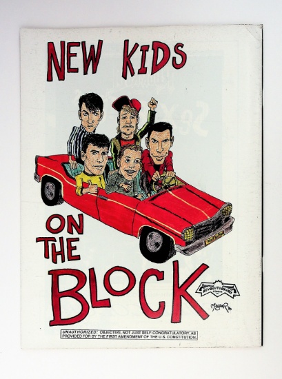 New Kids on the Block 1990 Oversize Comic Book