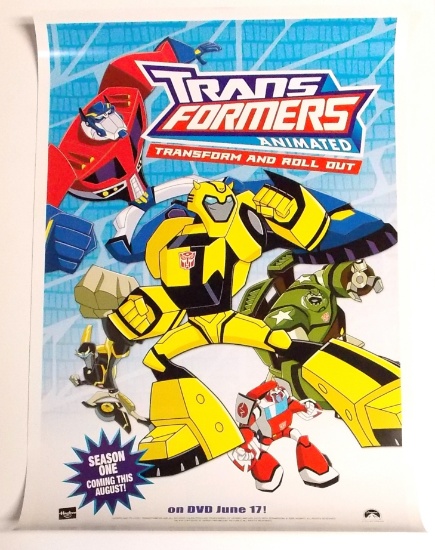 Transformers Animated "Transform and Roll Out" 2008 Botcon Convention Promo Poster