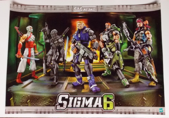 G.I. Joe Sigma Six 2005  24" X 17" Exclusive Promo Poster