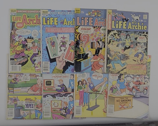 Life with Archie Vintage Comic Book Grouping - 8 Issues from 1969-1983