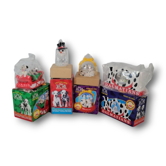 McDonald’s Disney 101 Dalmatians SnowDome / Snow Globe Boxed Collectible Grouping (Mid-1990s)