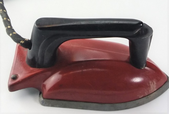 1950s Wolverine Sunny Suzy Red Toy Iron - Mid-Century Plastic & Metal USA-Made