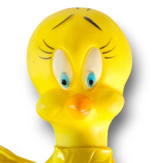 Vintage Looney Tunes Tweetie Bird Vinyl Hand-Puppet