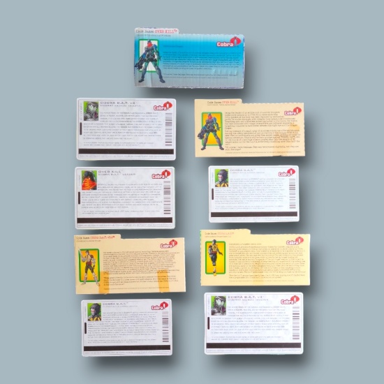 GI Joe Vs. Cobra / Spytroops / Valor Vs. Venom B.A.T. File Card Grouping