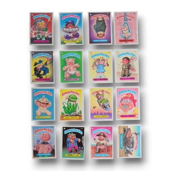 Vintage 80s Garbage Pail Kids Topps Trading Sticker Card Grouping