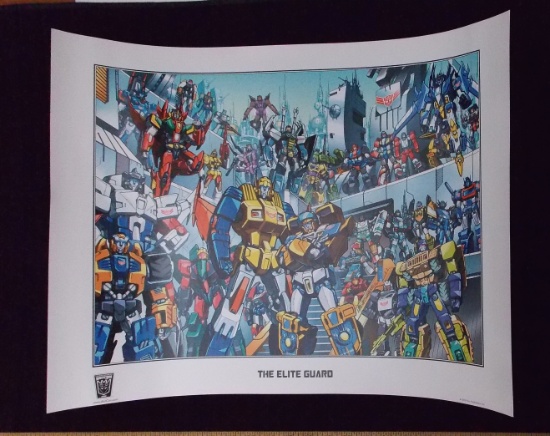 The Elite Guard Transformers 2010 Botcon Lithograph
