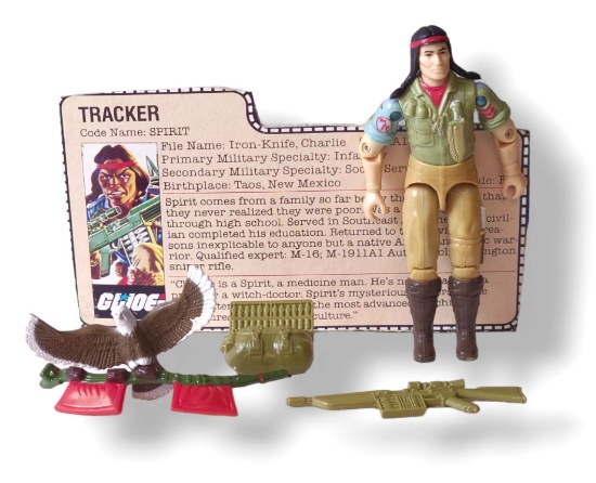 GI Joe 1984 Spirit & Freedom Action Figure Toy Complete w/ FileCard