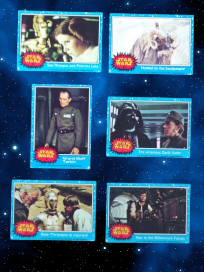 1977 Star Wars Topps Trading Cards Grouping