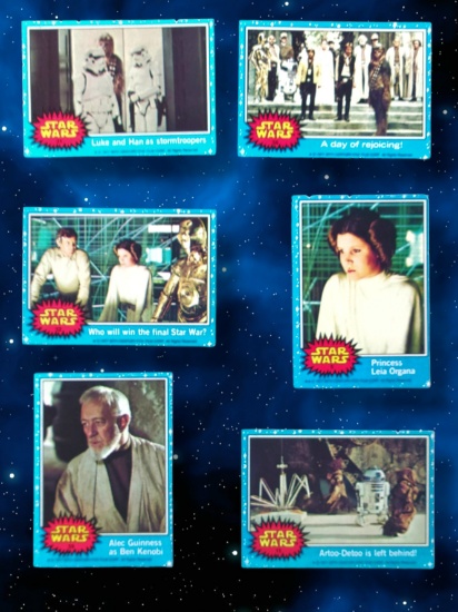 1977 Star Wars Topps Trading Cards Grouping