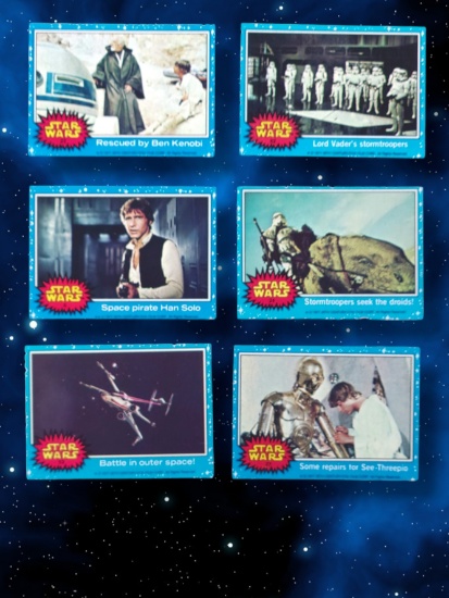 1977 Star Wars Topps Trading Cards Grouping