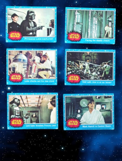 1977 Star Wars Topps Trading Cards Grouping