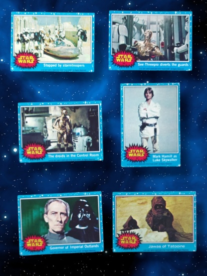 1977 Star Wars Topps Trading Cards Grouping