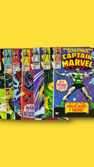 Captain Marvel, Vol. 1  Vintage Marvel Comics Comic Book Grouping