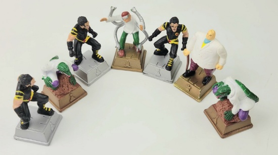 Marvel 2003 Superhero Chess Piece Figure Grouping