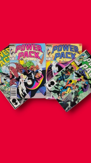 Power Pack Vintage Comic Grouping Marvel 1985 Run Mutant Morlocks Keys