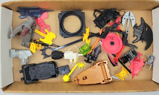 Kenner Batman Accessories & Weapon Grouping Vintage 1980s 1990s DC Parts