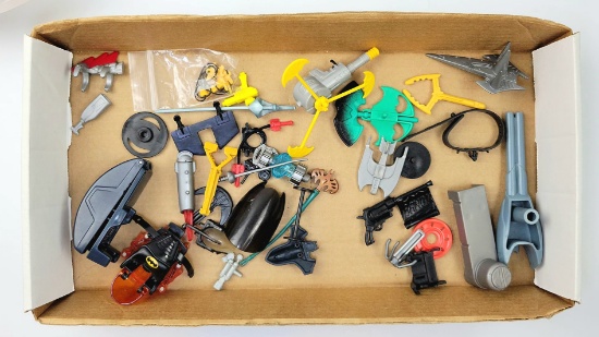 Kenner Batman Accessories & Weapon Grouping Vintage 1980s 1990s DC Parts