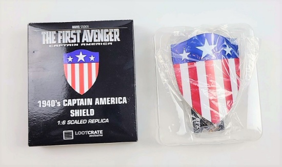 LOOT CRATE EXCLUSIVE 1940s CAPTAIN AMERICA SHIELD – 1:6 METAL REPLICA (EFX)