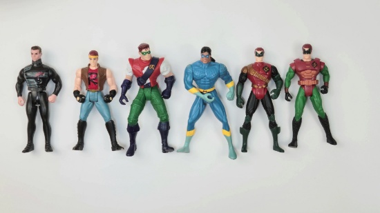 Kenner Batman Animated Series Figure Lot Nightwing Robin DC 1990s