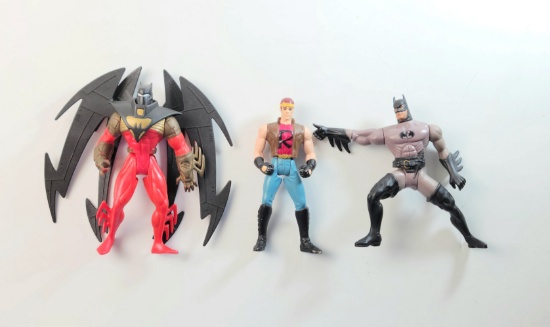 Vintage Kenner Batman Action Figure Grouping