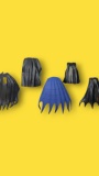 Kenner 1990s Batman Molded Cape Accessories Lot (5) Power Guardian Egyptian Robin