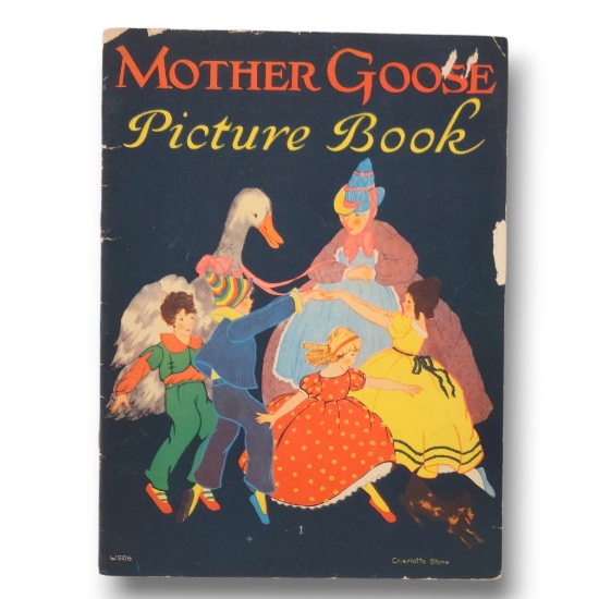 1928 Mother Goose Picture Book Charlotte Stone Whitman W906