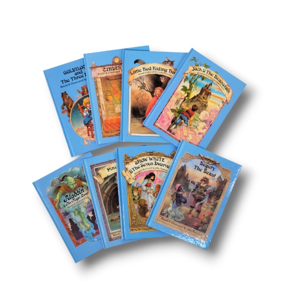 Vintage 1993 Read With Me Fairy Tales John Patience Landoll Hardcover Set