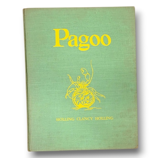 1957 Pagoo Book Holling Clancy Holling Illustrated Nature Classic Vintage Houghton Mifflin