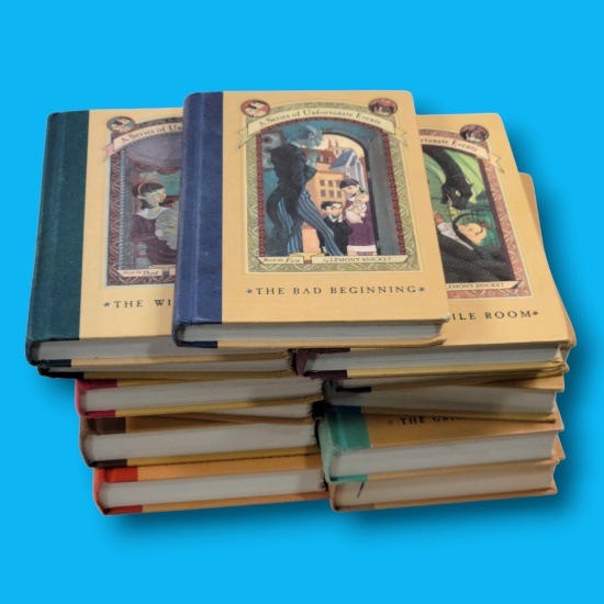 Complete 13 Vol Lemony Snicket's "A Series of Unfortunate Events" Hardcover Book Set