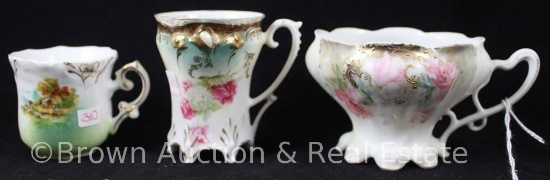 (3) Assorted sizes and shapes of R.S. Prussia cups