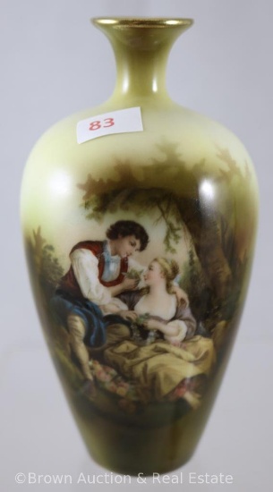 R.S. Prussia Mold 934 vase, 5.5"h, The Cage d?cor, red mark