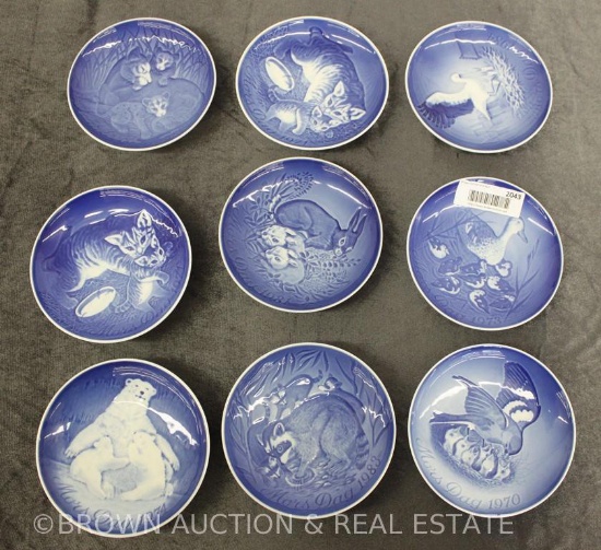 (9) B&G Mother's Day plates: 1970, 71, 73, 74, 81, 82, 83, 84